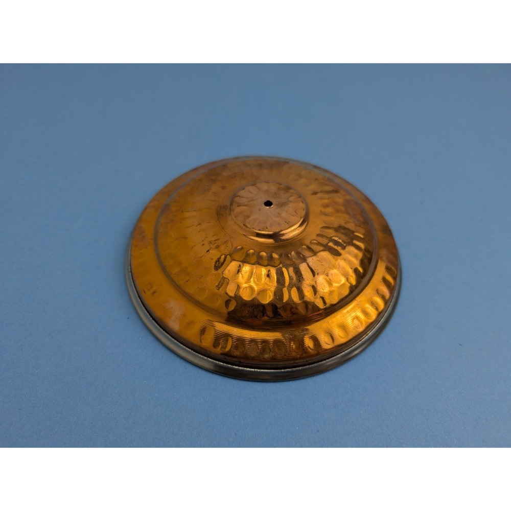 Vintage India Hammered Copper Pot Pan Lid 6.5"